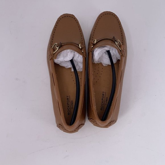 Rockport Bayview CI5125 Loafers Women's 5 Brown Leather Casual Moc Slip On S0563 - Picture 6 of 10